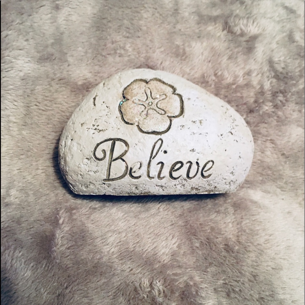 Believe inspirational stone.  See pics for measurements plz.